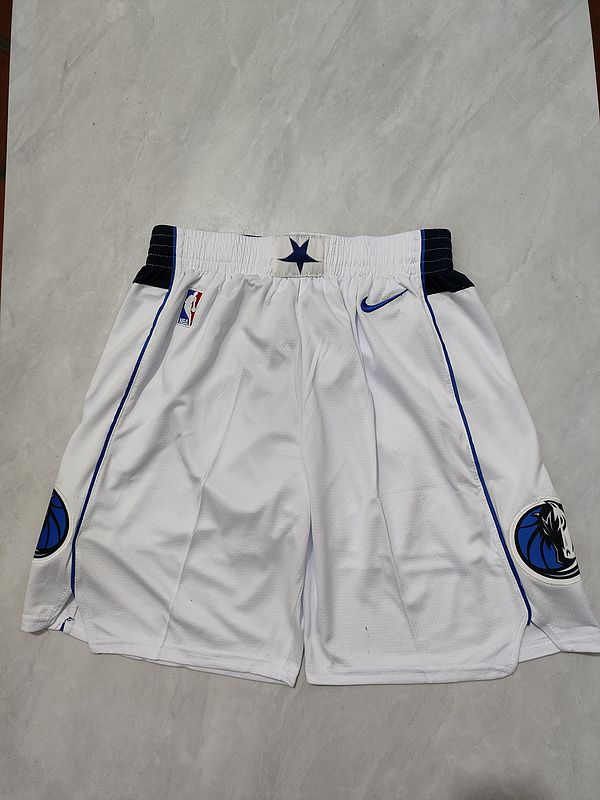 2025 Men NBA Dallas Mavericks Shorts Nike White style 1